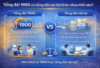 Tổng đài 1900 và tổng đài nội bộ khác nhau thế nào?
