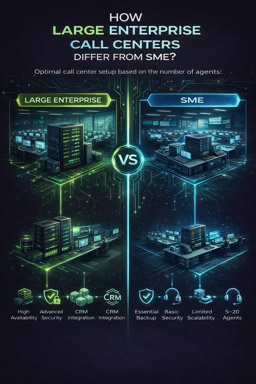 Tổng đài cho doanh nghiệp lớn khác gì SME?