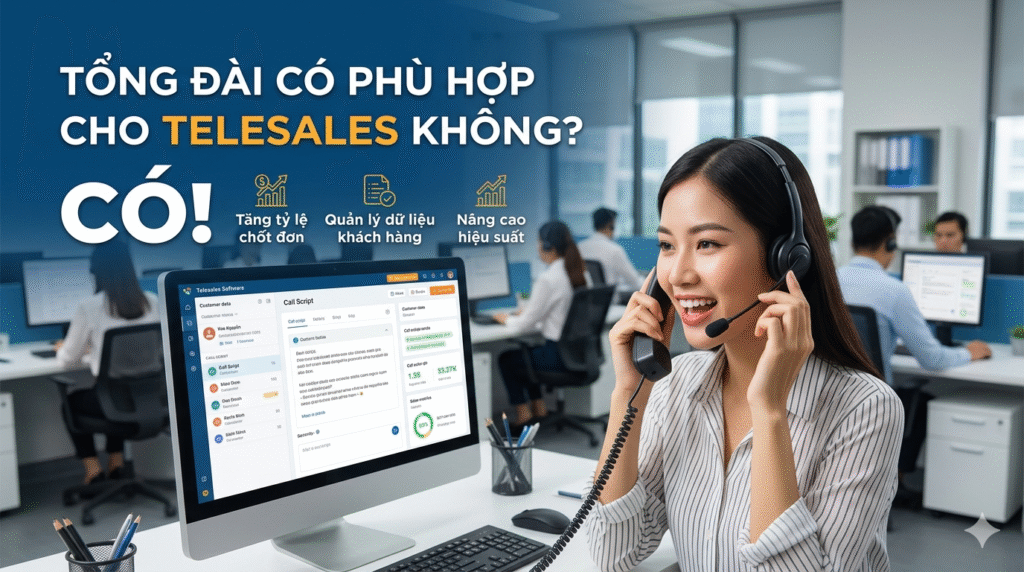 Tổng đài có phù hợp cho telesales không?