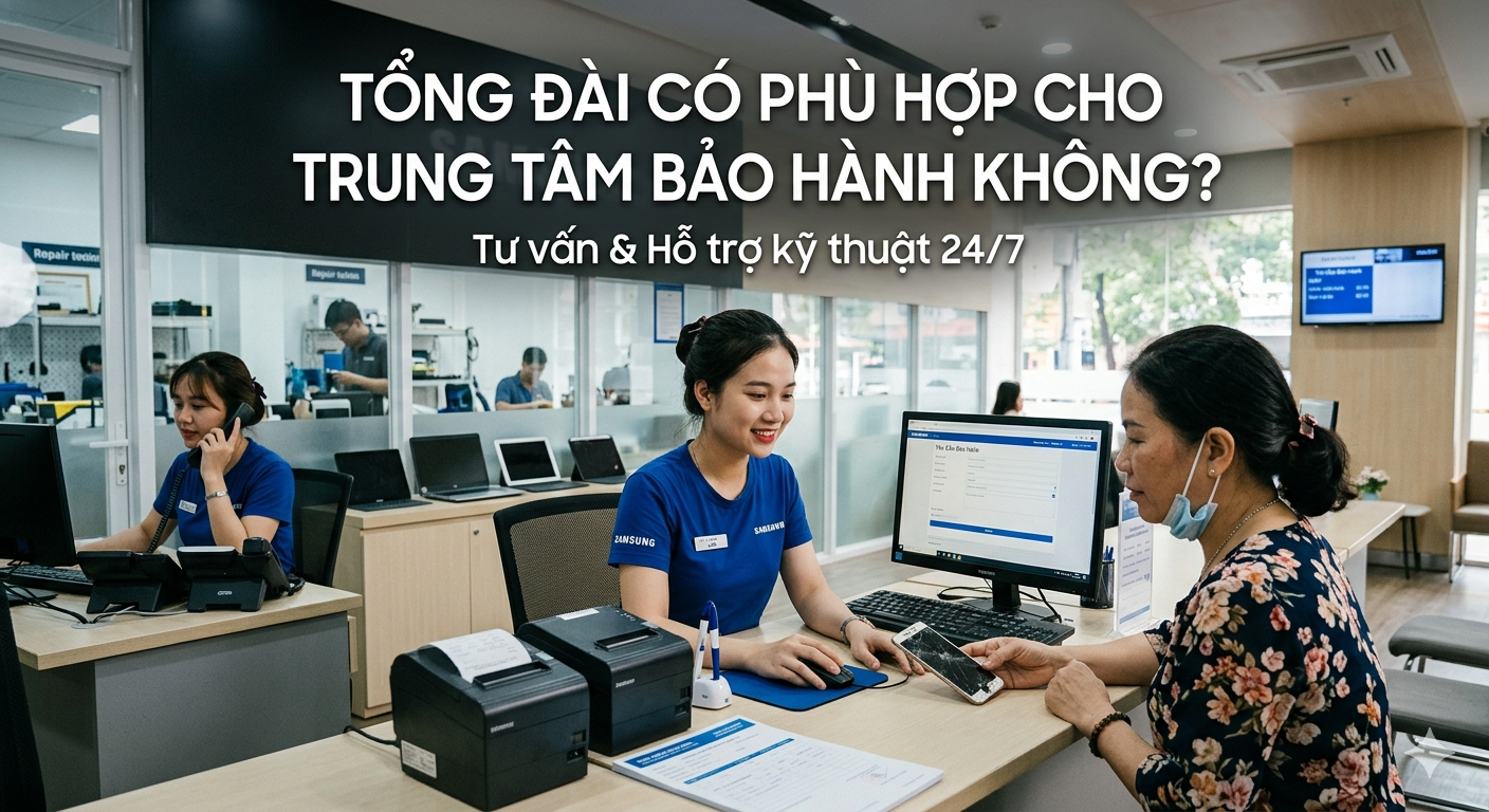 Tổng đài có phù hợp cho trung tâm bảo hành không