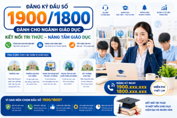 Đăng ký đầu số 1900/1800 cho ngành giáo dục