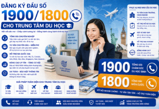 Đăng ký đầu số 1900/1800 cho trung tâm du học