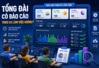 Tổng đài có báo cáo theo ca làm việc không?